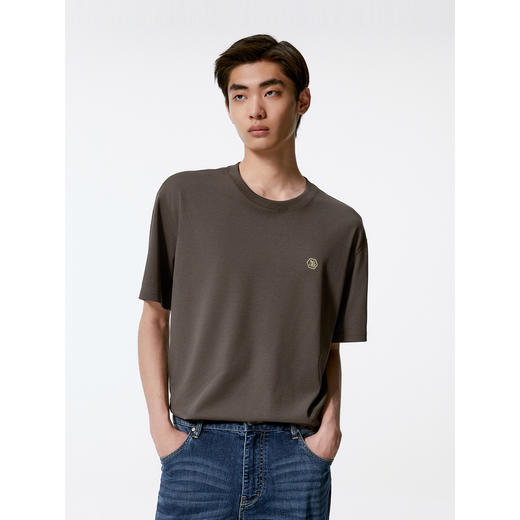 GXG男装 多色撞色点缀时尚圆领短袖T恤男士   秋季热卖G24X443115 商品图4