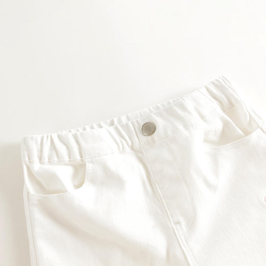 马克珍妮女童柔软弹力牛仔微喇裤2025年春装新款250280 商品图3