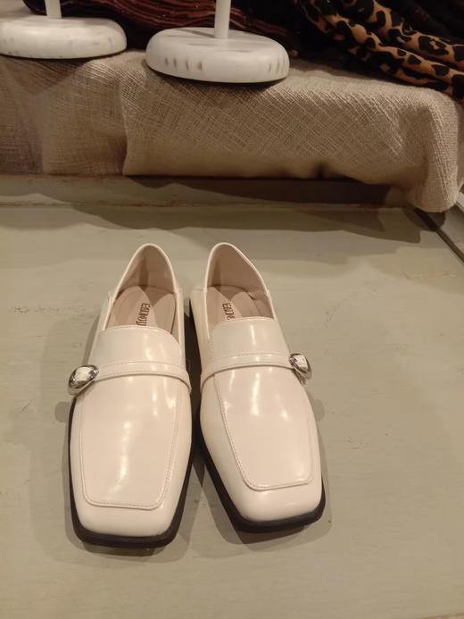 【门店同款】ENJOY春季方头金属扣一脚蹬乐福鞋 155805487 商品图0
