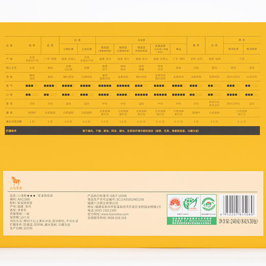 八马茶业｜ 福建乌龙茶小清新三星五星·安溪铁观音240g 商品图6