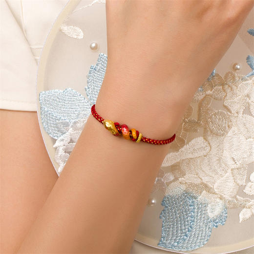 卷卷蛇 金蛇腾飞 灵蛇献瑞系列足金蛇转运珠国潮中国风黄金生肖蛇宝宝礼物MEMORA诗普琳HP838801 商品图2