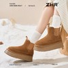 ZHR则则加绒加厚雪地靴女2024冬季新款保暖防泼溅毛毛鞋耐磨棉鞋 商品缩略图6