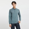 【含桑蚕丝】罗蒙男士春秋polo衫男长袖t恤男舒适男士polo衫 商品缩略图6
