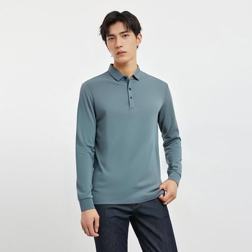 【含桑蚕丝】罗蒙男士春秋polo衫男长袖t恤男舒适男士polo衫 商品图6