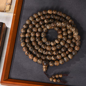 天然达拉干沉香佛珠 九分沉 12.5mm*108颗 99克  SP0867