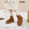 ZHR则则加绒加厚雪地靴女2024冬季新款保暖防泼溅毛毛鞋耐磨棉鞋 商品缩略图7