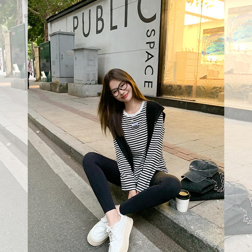 【149元任选2件】 现货！ 黑白条纹T恤 商品图3