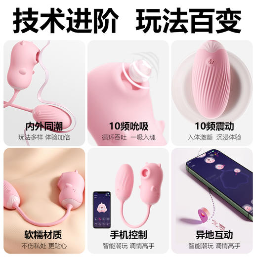 安可尼 桃心熊 情趣跳蛋吮吸强震 商品图1