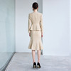 IWY/高级感贵气穿搭套装女新款浅卡其色圆领西装外套包臀鱼尾裙CS2193 商品缩略图4