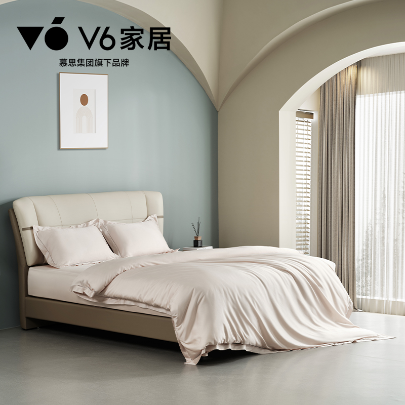 QFZ1-065 玉妆/浅咖色/浅蓝色/床单款四件套