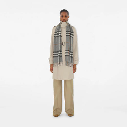 【二】BURBERRY 巴宝莉 女士格纹羊绒围巾 格子 8077881 A1345 商品图3