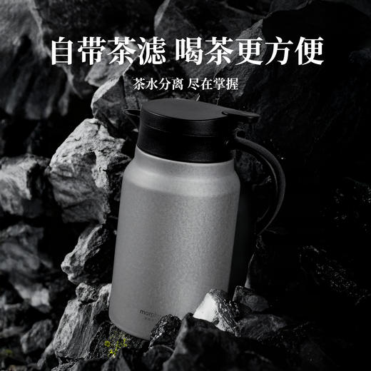 热卖！能装“万物”，保温保鲜！英国摩飞旗下品牌morphycoltd 钛合金保温杯 茶水分离 450ml/弱碱水轻钛保温壶 保冷保热 1500ml 商品图1
