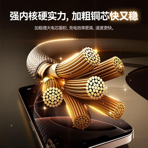 倍思 电量可视化系列 快充数据线 Type-C to Type-C 100W 商品图3