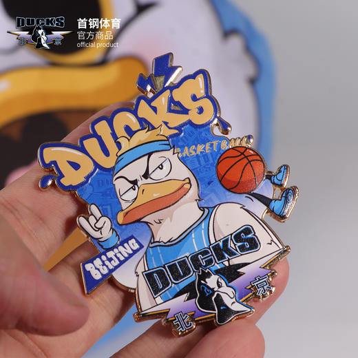 【官方正版】北京首钢篮球俱乐部 | 霹雳鸭冰箱贴家居磁吸装饰 商品图2