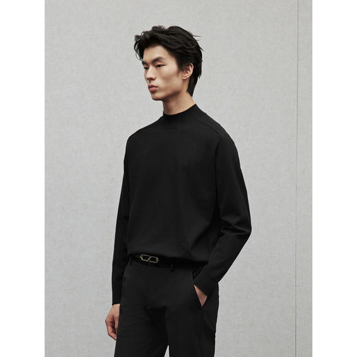 GXG男装 小高领柔软打底衫男士简约内搭针织衫通勤 
  冬季热卖 商品图2