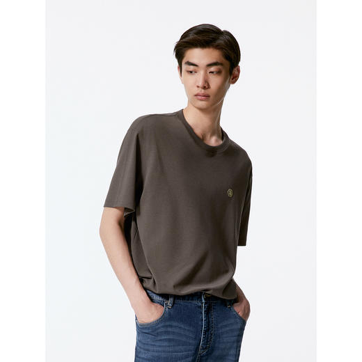 GXG男装 多色撞色点缀时尚圆领短袖T恤男士   秋季热卖G24X443115 商品图3