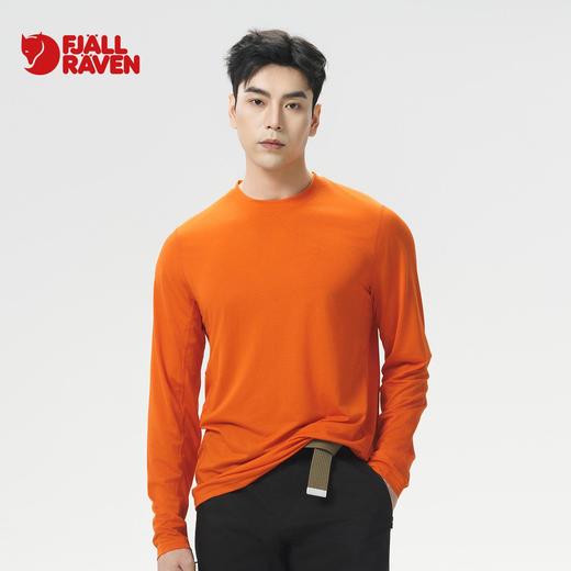 北极狐 男士户外休闲长袖T恤衫 2025春夏宽松徒步运动衣12600214 商品图0