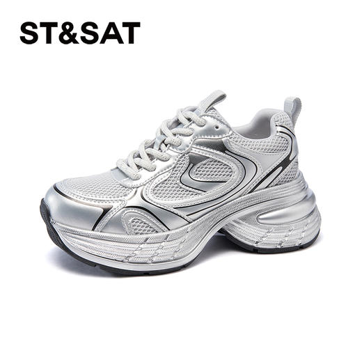 星期六网面透气潮酷厚底老爹鞋SSD1112E1R 商品图5