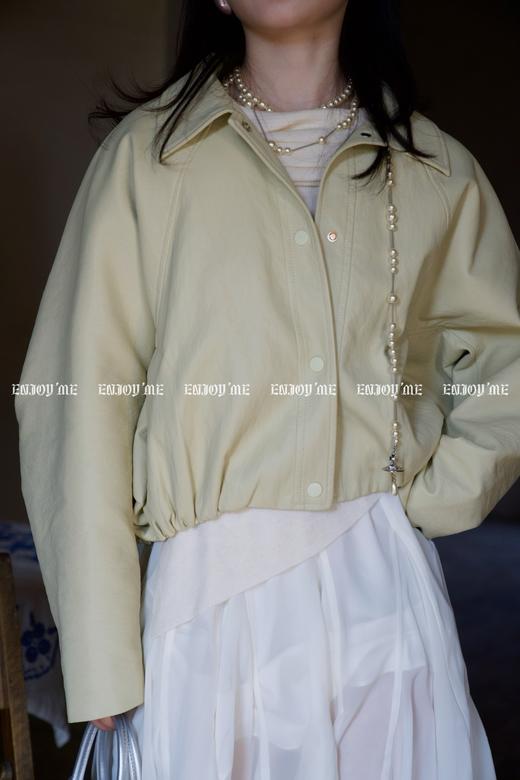 【门店同款】ENJOY春季绮梦繁花花苞短款皮衣 160896117 商品图6