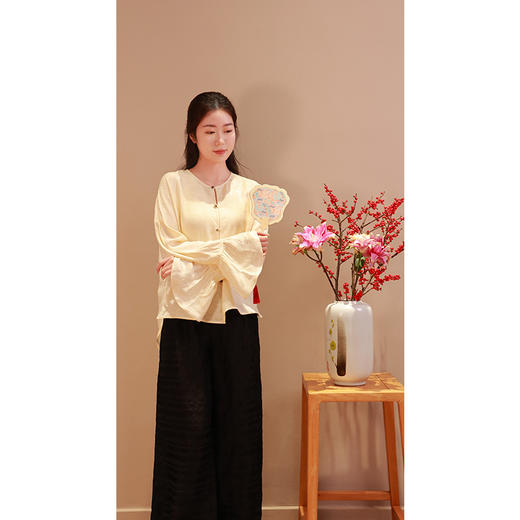 【线上专属】阔腿裤（24709615玄色D947-高定款） 商品图2