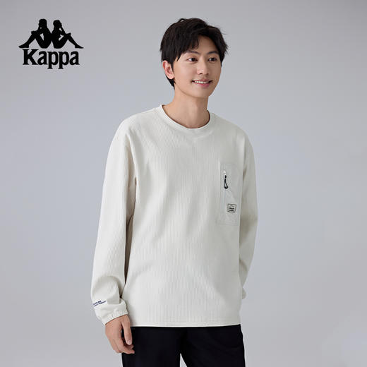 Kappa卡帕背靠背新款运动卫衣男款休闲圆领长袖T恤宽松套头衫上衣KPCIATC71 商品图2