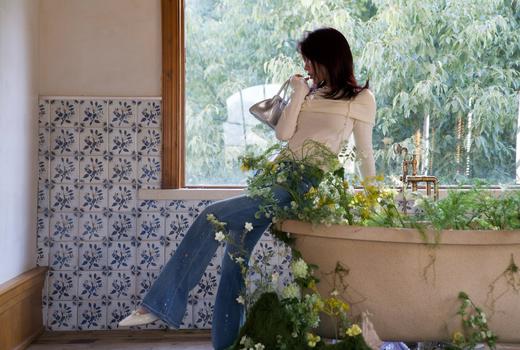 【门店同款】ENJOY春季流星花朵微喇裤 160752367 商品图2