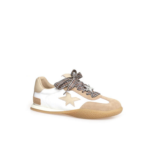 豪麟名鞋奥莱迪嘉女鞋时尚休闲鞋牛皮革+织物DJJGA51WX018杏色  原价1660元 商品图0