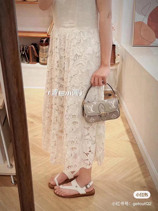 D012130手提斜挎Diane大象灰法棍迷你包 商品图1