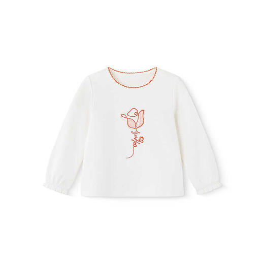 英氏儿童长袖T恤春夏季纯棉透气女童休闲套头衫25新款YRTAJ1R096A 商品图4