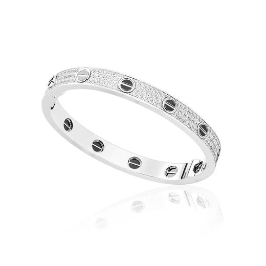 GAONAS欧美时尚设计潮流白色经典手镯11056SW 商品图2