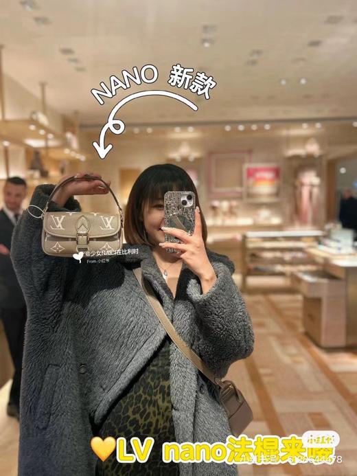 D012130手提斜挎Diane大象灰法棍迷你包 商品图5