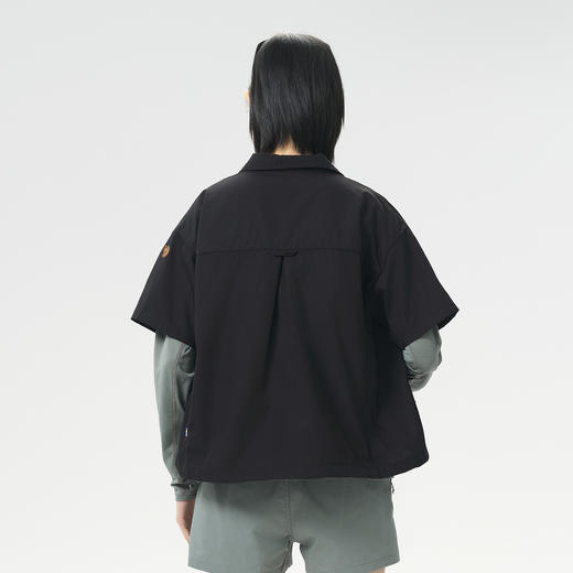 北极狐 女士户外衬衫夹克 2025翻领短袖衬衫G1000外套032512062 商品图2