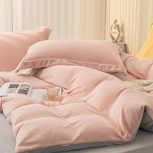 多喜爱-牛奶绒四件套<慕斯（蓝、粉）> 商品图10