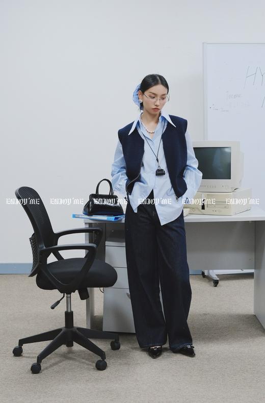 【门店同款】ENJOY春季“盐貌似糖”针织马夹两件套 160899449 商品图5