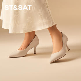 星期六简约通勤气质尖头高跟鞋SSD1111086