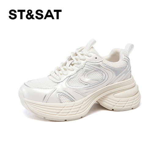 星期六网面透气潮酷厚底老爹鞋SSD1112E1R 商品图6