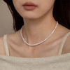 【经典】碎银子天然巴洛克珍珠项链  天然淡水珍珠项链女锁骨链简约百搭颈链925银配件可做手链一物两用带证书 商品缩略图4