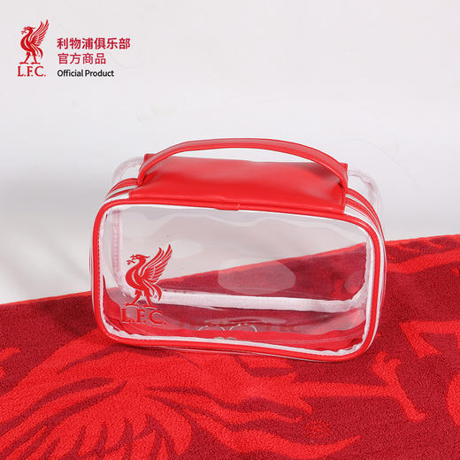【官方正版】利物浦俱乐部 | 拼色化妆包足球迷便携透明洗漱包 商品图3