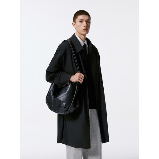 GXG男装 多色简约时尚翻领长款风衣外套24年秋季热卖G24X083003 商品图3