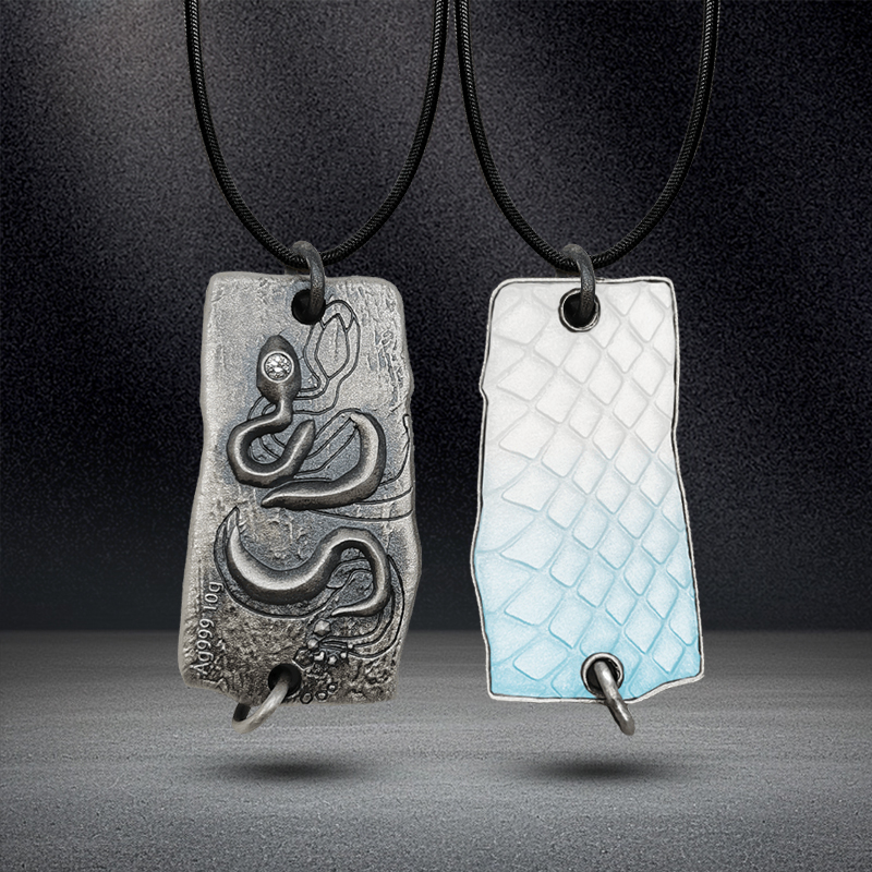 蛇年贺岁10克小银条·镶嵌钻石