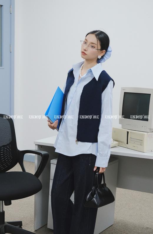 【门店同款】ENJOY春季“盐貌似糖”针织马夹两件套 160899449 商品图0