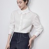 【高货wl】全新升级【铂金会员257/天猫339/差价82】(64633) 洛诗琳法式时尚刺绣翻领上衣2025春季高级感棉质长袖衬衫 商品缩略图3