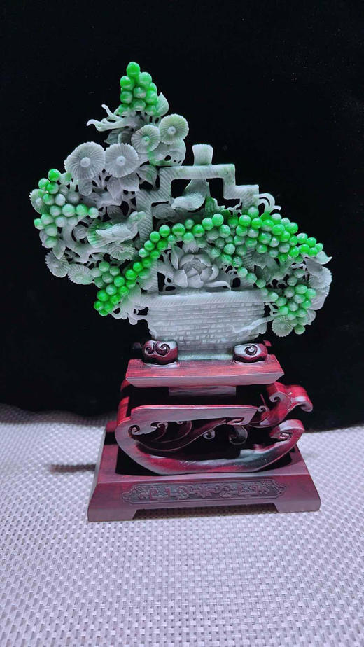 620810翡翠摆件【富贵满堂 平安富贵】 商品图4