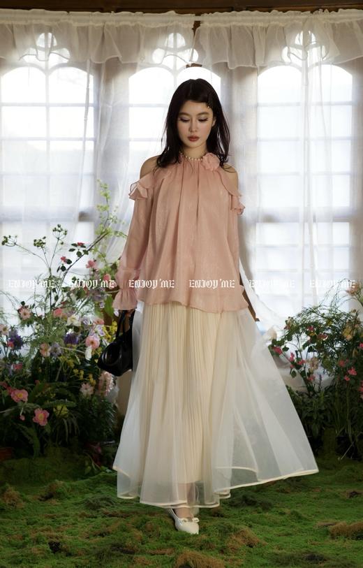 【门店同款】ENJOY春季“绮梦繁花”珍珠挂脖上衣 160705683 商品图2