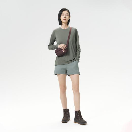 北极狐 女士户外休闲长袖T恤 2025春夏运动轻量快干上衣14600161 商品图2