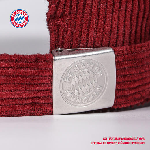 【官方正版】拜仁慕尼黑足球俱乐部 | 红色队徽棒球帽灯芯绒款 商品图3