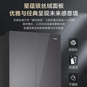 海尔（Haier）500升法式多门和景系列594mm超薄零嵌阻氧干湿分储风冷无霜一级双变频WIFI智控家用冰箱 500升超薄零嵌+黑金净化+阻氧干湿分储