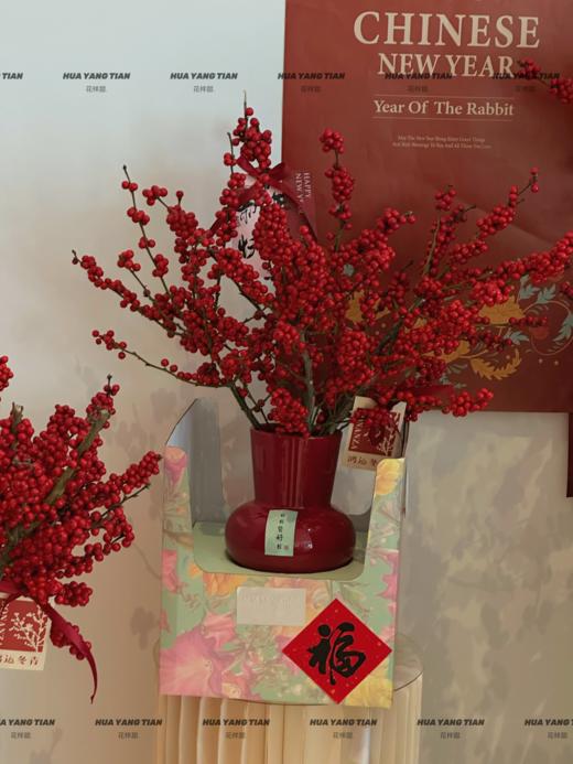 红火新岁· 北美冬青套瓶 商品图2