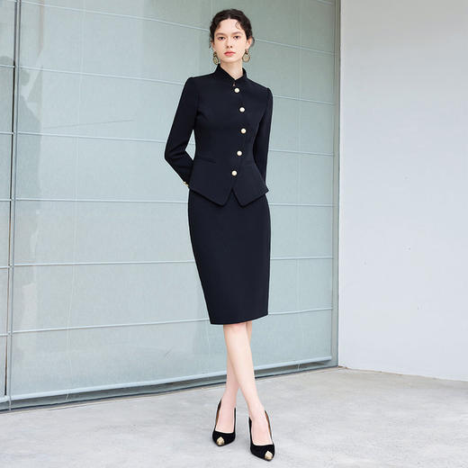 IWY/新中式职场女装套装轻奢高级感女人味春秋职业装两件套商务正装CS2196 商品图0