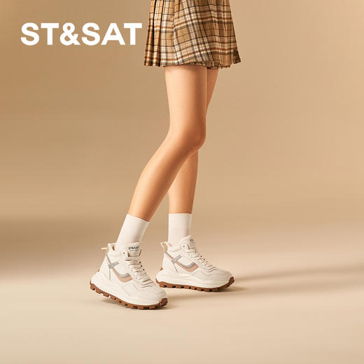 星期六舒适保暖加绒厚底高帮鞋SSC4118486 商品图5